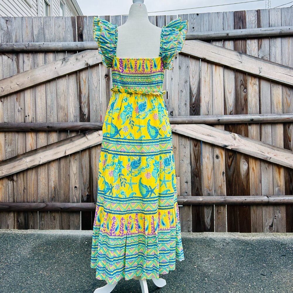 Celina Moon Midi Tiered Dress with POCKETS (size M) - Picture 5 of 12